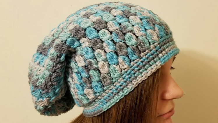 CROCHET How To #Crochet The Icy Tears Slouchy Hat Beanie #TUTORIAL  #361