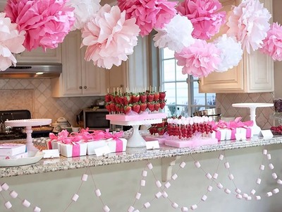 Cute Girl baby shower decorations