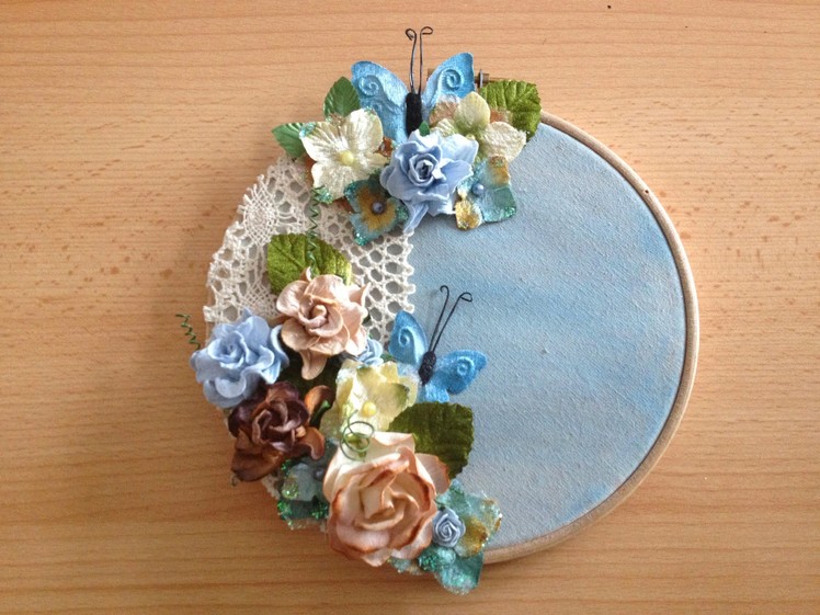 DIY: Altered Embroidery Hoop - Craftbrulee
