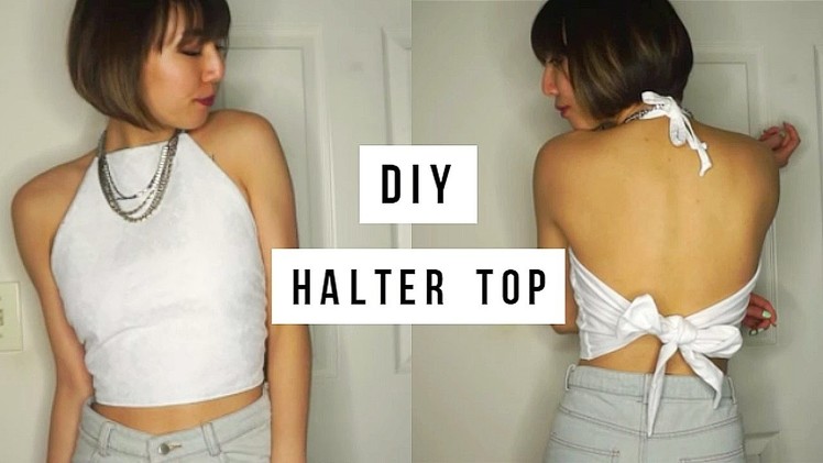 DIY: Easy Tie Back Halter Top for Under $5!