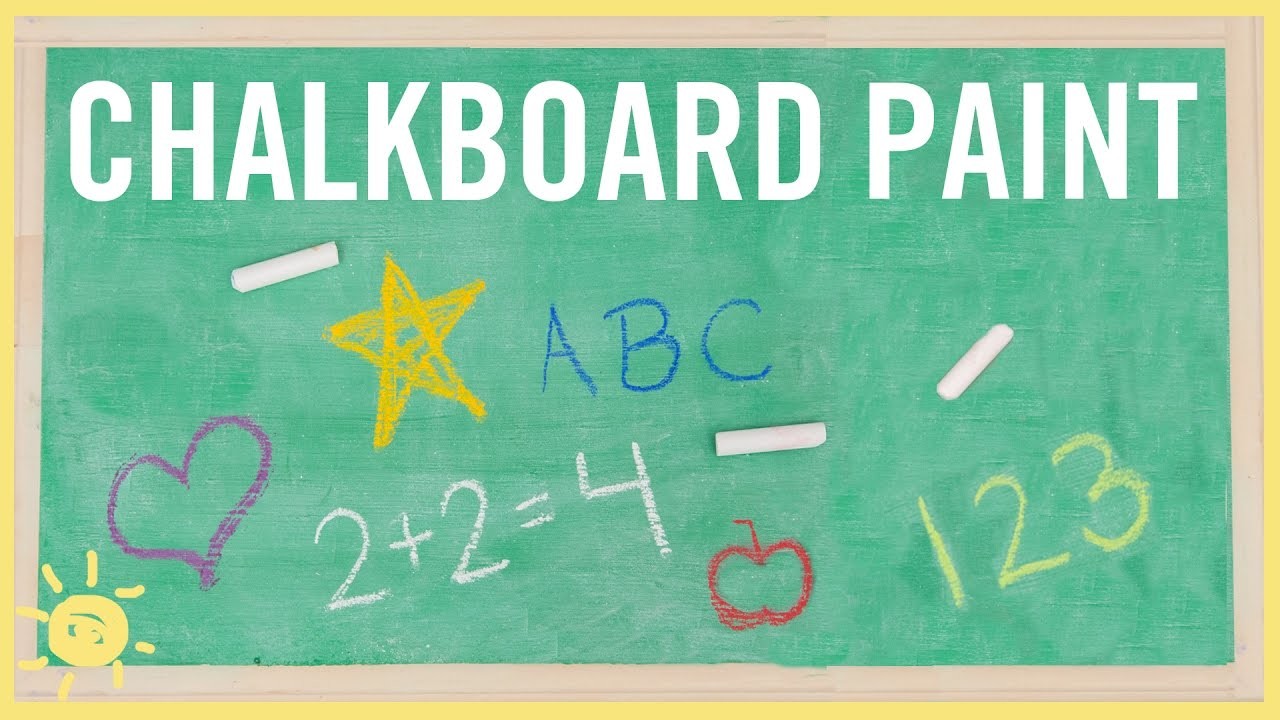 DIY | How to Make Chalkboard Paint (Only 2 Ingredients!)