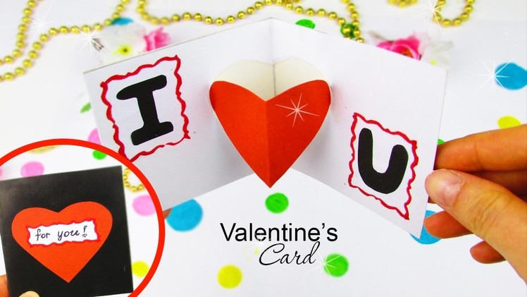 DIY POP UP CARD in a 5 min for Valentine's day 
