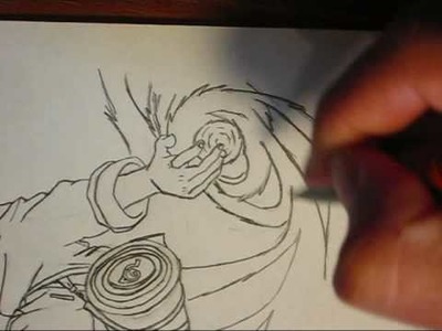 Drawing "Naruto doing Rasengan" like a pro
