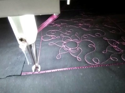#FMQ201 ( Video #21 - Jester Flowers ) Longarm Free Motion Quilting Video
