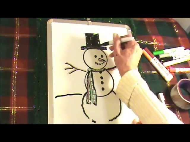 FROSTY? HOW TO  DRAW a SNOWMAN! For KIDS!