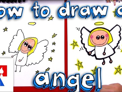 How To Draw A Cartoon Angel