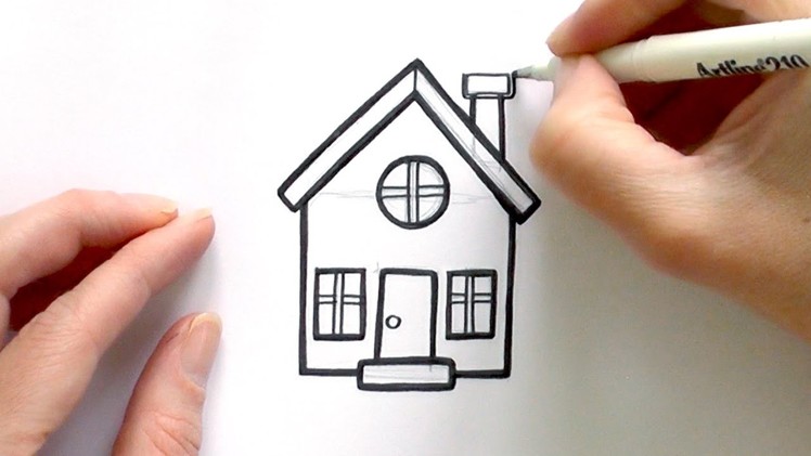 How to Draw a Cartoon House