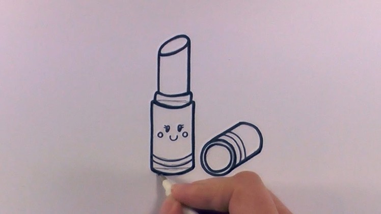 How to Draw a Cartoon Lipstick