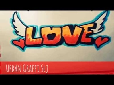 How to draw love in graffiti como dibujar graffitis de amor