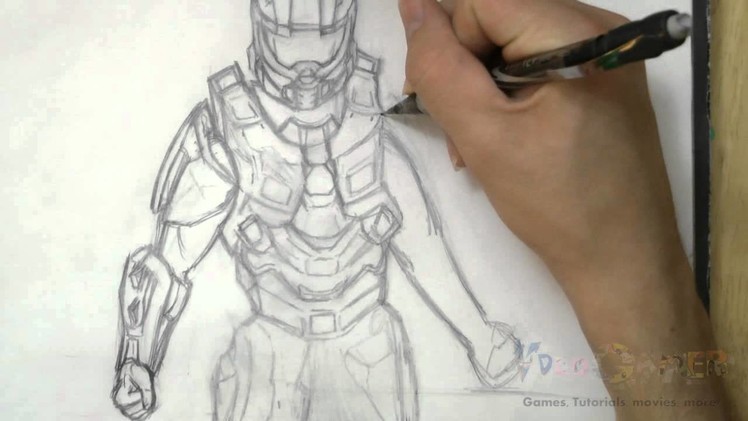 How to Draw Master Chief (Halo 4)