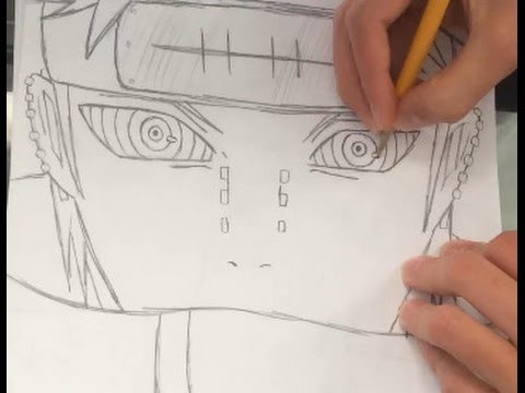 How to Draw Pain From Naruto Shippuden - HTD