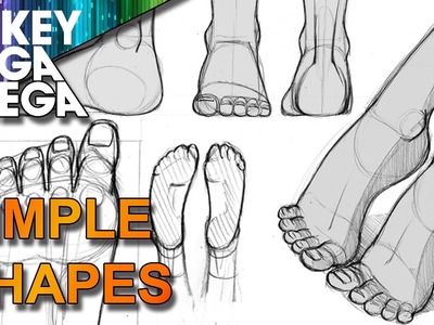 How To Draw SIMPLE FEET IN ANIME MANGA with MIKEYMEGAMEGA