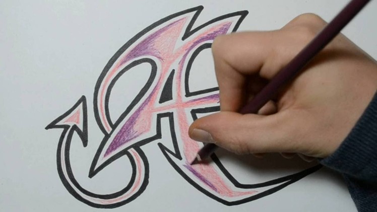 How to Draw Wild Graffiti Letters - A