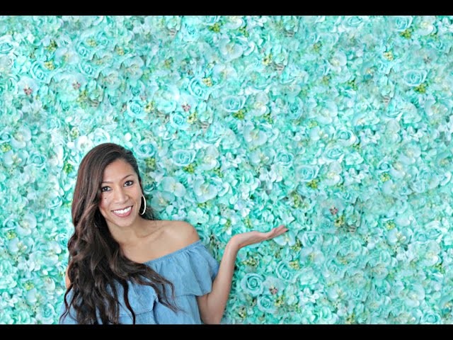HOW TO MAKE A FLOWER WALL IN 2 MINUTES!  - Where to buy flowers!