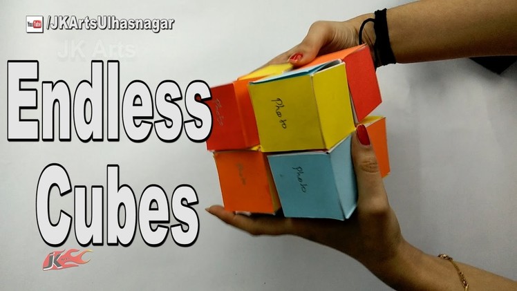 How To Make an Endless Cubes for Valentine's Day |  JK Arts 1159