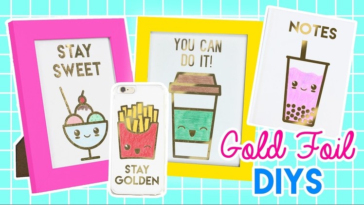 How to Make Gold Foil Phone Cases, Notebooks, and Prints!