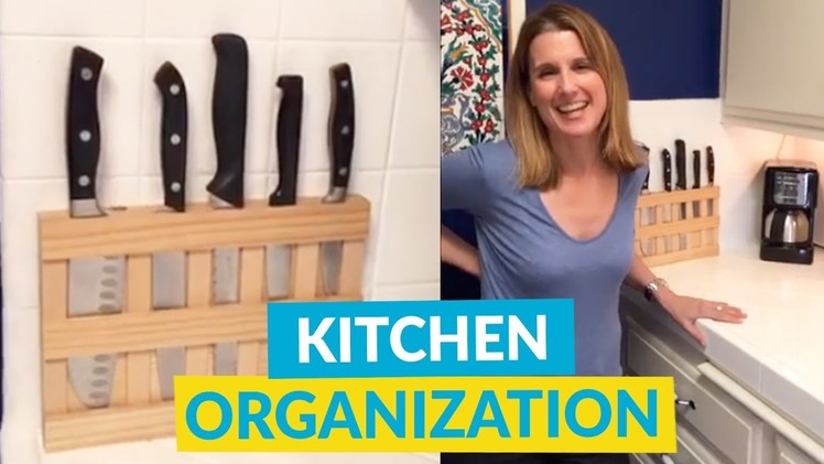 Kitchen DIY Ideas - Knife Rack & Spice Rack!
