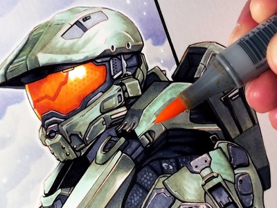 Let's Draw MASTER CHIEF from HALO - FAN ART FRIDAY