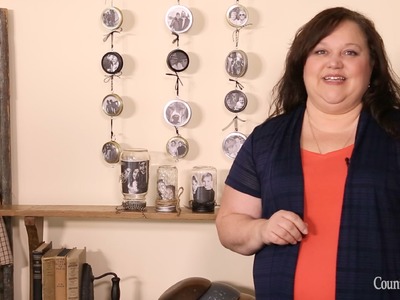 Make a Photo Hanger from Canning Jar Rings — A Country Sampler DIY Video