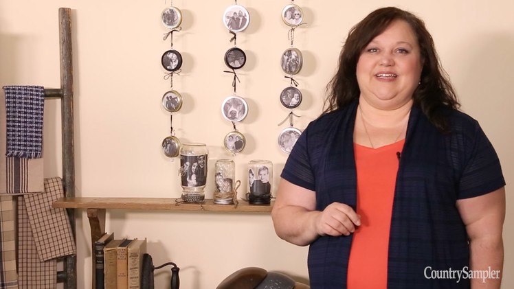 Make a Photo Hanger from Canning Jar Rings — A Country Sampler DIY Video