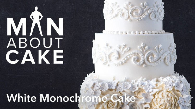 (man about) White Monochrome Cake | Man About Cake