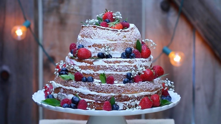 "Naked" Wedding Cake - Gemma's Bigger Bolder Baking Ep. 15 - Gemma Stafford Recipe