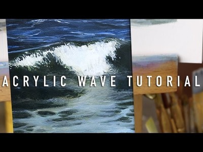 Realistic Wave Tutorial: Cheap Acrylic Paint!