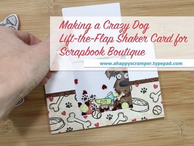 Tim Holtz Crazy Dog Shaker Card - Scrapbook Boutique