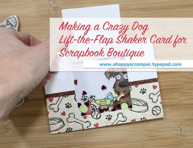 Tim Holtz Crazy Dog Shaker Card - Scrapbook Boutique