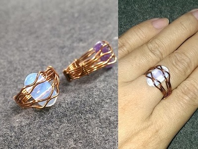 Wire ring - How to make wire jewelery 180