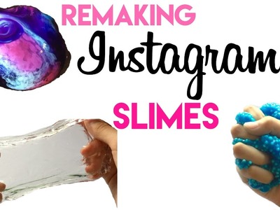 4 DIY Instagram Slimes | avalanche, fluffy slime, and more