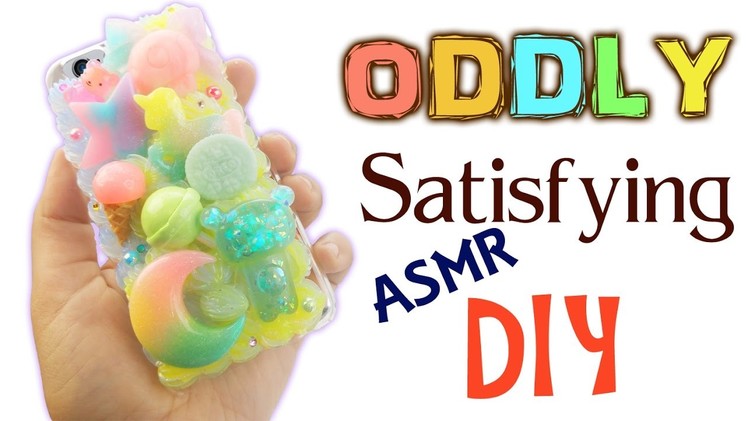 ASMR CRAFTING GALAXY PASTEL PHONE CASE ODDLY SATISFYING DIY  Slime Jelly stress relief tingles
