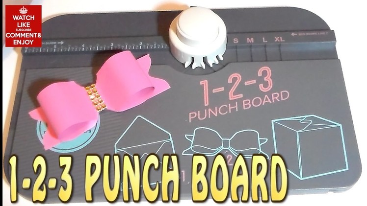 Craft DIY: 1 2 3 PUNCH BOARD BOW. Cup N cakes Gourmet