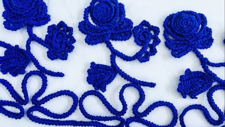 Crochet Pattern - Rose lace sleeve