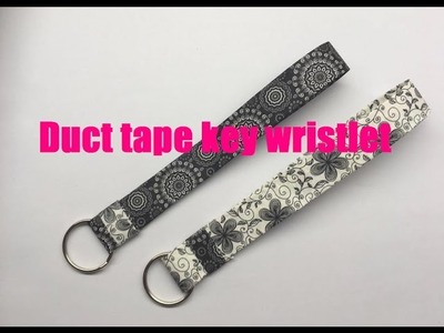 DIY Back to School Duct tape Key chain - wristlet
