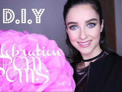 DIY | Celebration Pom Poms | How to Tutorial | Easy Tissue Paper Craft |