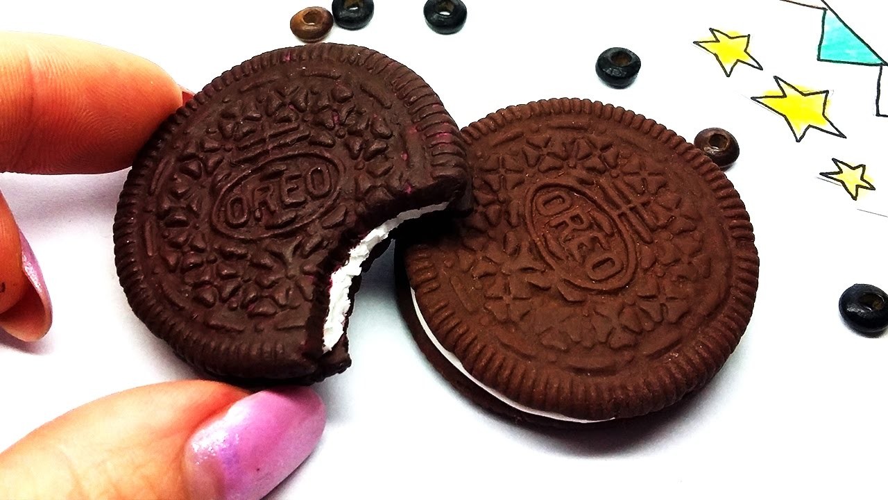 DIY Charm | Real OREO Cookie | How to make mold - Polymer Clay Tutorial