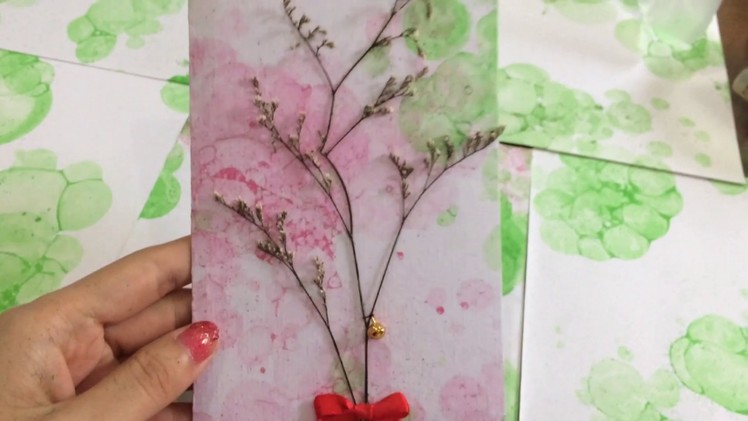 DIY Dried Flower Greeting Card EASY Tutorial