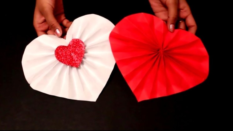 DIY- Easy Valentine's Day Craft : DIY Paper Heart Decoration ideas