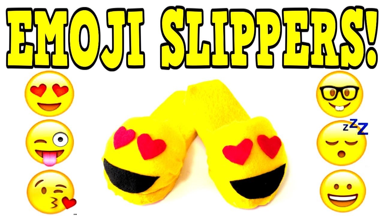 DIY EMOJI SLIPPERS! Make Your Own DIY Emoji Slippers! EASY DIY Slipper Tutorial!