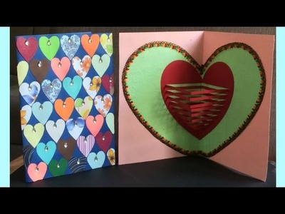 DIY : How to make pop-up card Tutorial | लव पॉपअप कार्ड  कैसे बनाते है !DIY Valentine's day card |