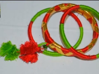 DIY: How To Turn Your Old Bangles into Rajasthani Bangles | Best Out Of Old Bangles | Nidhi Jain