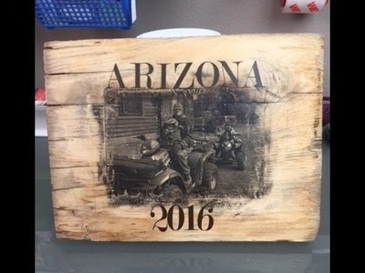 DIY Laser Print Picture Transfer to Wood. Video Tutorial