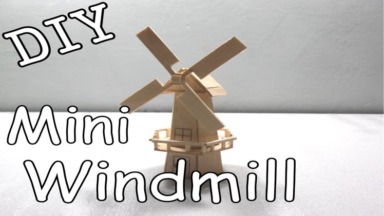 DIY Mini Windmill #7 (Popsicle Stick)