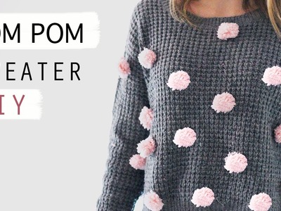DIY Pom pom sweater