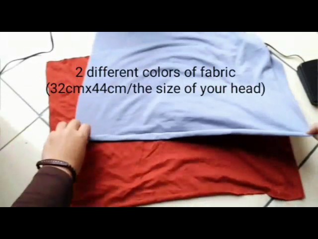 DIY : tube underscarf. hijab undercap. hijab caps tutorial membuat ciput 2 warna bisa silang
