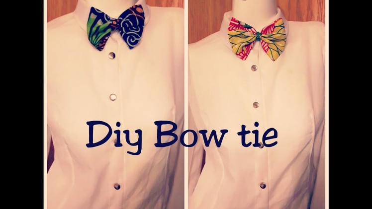Easy DIY Bow Tie with African Print