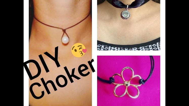 Easy & Quick DIY Choker Necklaces