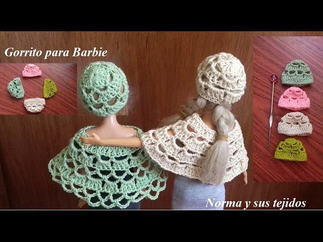 Gorrito para barbie (practicando el crochet)