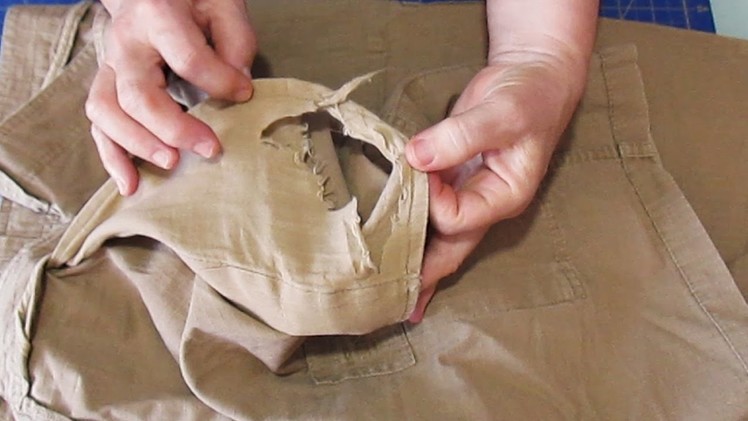 How to fix a pocket with holes - diy sewing project - #43
